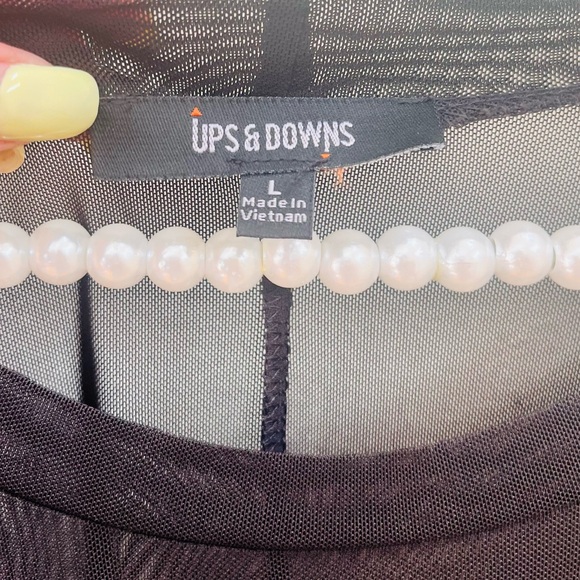 Mermaid True Love Sheer Black Tee - Picture 2 of 4